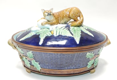 Holdcroft majolica cobalt fox game