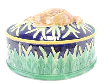 George Jones majolica rare cobalt