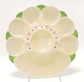 Minton six well oyster plate with