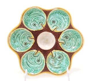 Wedgwood majolica six well escargot