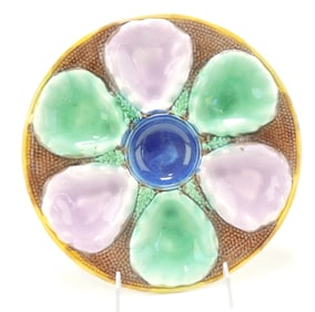 Adams & Bromley majolica six well