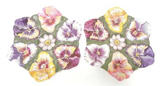 Victoria Karlsbad pair of six well pansy
