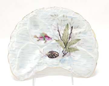 Porcelain crescent shape five well