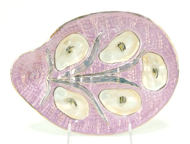 Moser style porcelain five well oyster
