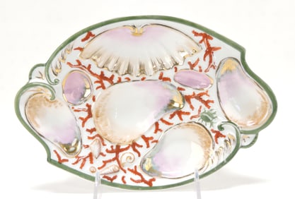 Porcelain four well unusual shape