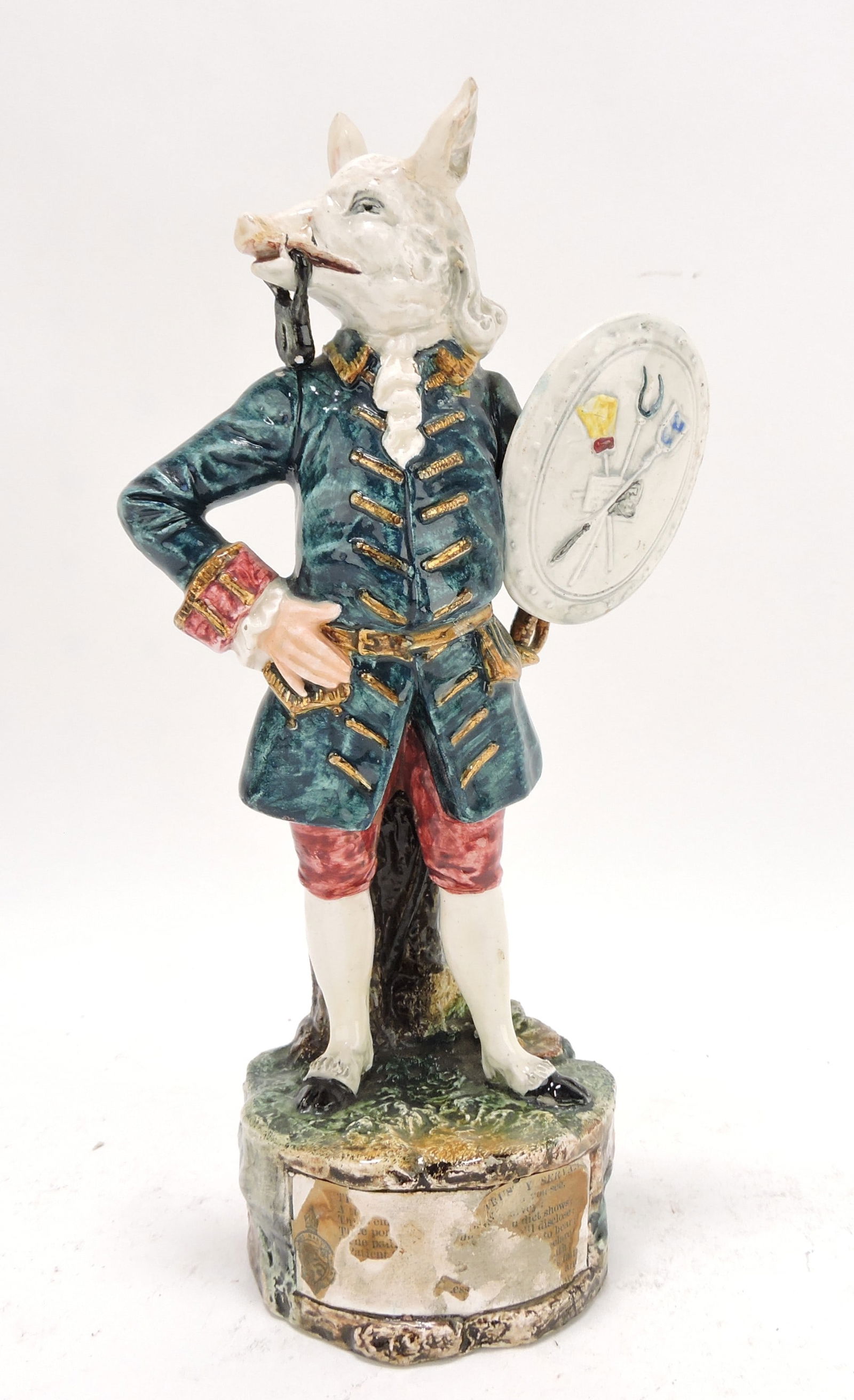 Rare Continental Majolica figure of "The Perfect Servant" (1 of 3)