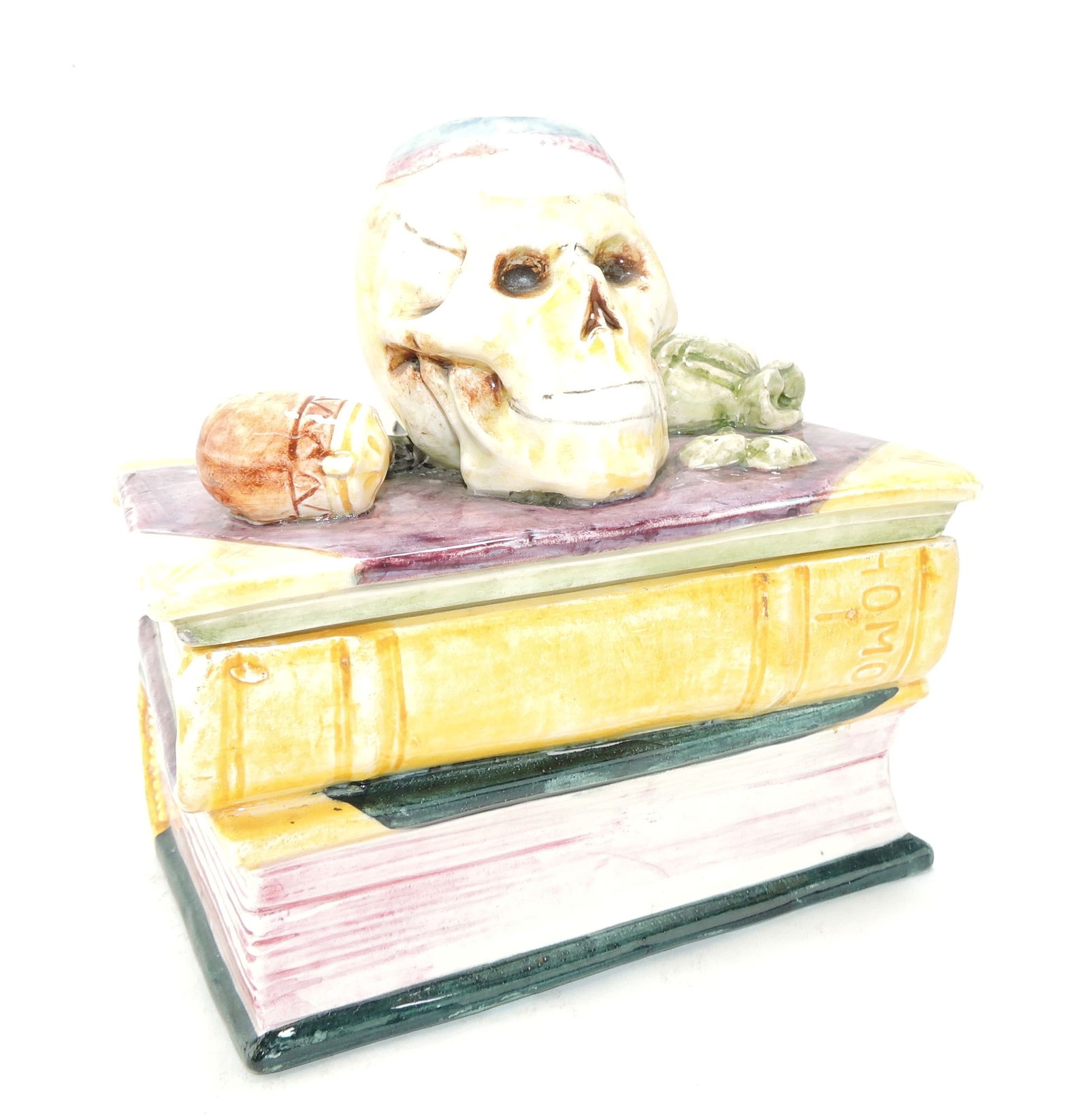 Rare majolica figural tobacco jar (1 of 1)