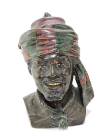 Chalkware sultan figural tobacco