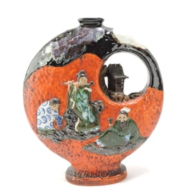 Japanese Sumida Gawa vase,