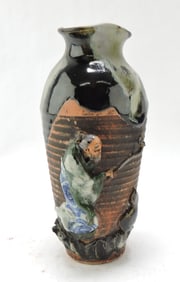 Japanese Sumida Gawa vase,