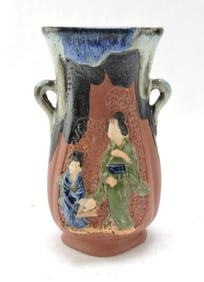 Japanese Sumida Gawa vase,