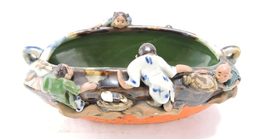 Japanese Sumida Gawa bowl, 8"