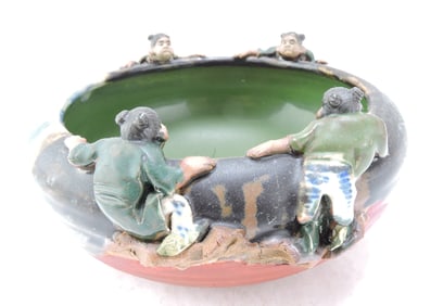Japanese Sumida Gawa bowl, 7 1/2"