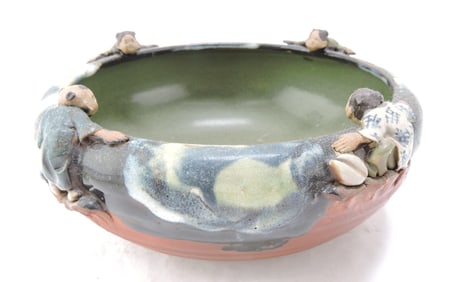 Japanese Sumida Gawa bowl, 7"