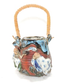 Japanese Sumida Gawa teapot,