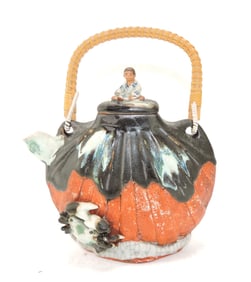 Japanese Sumida Gawa teapot,