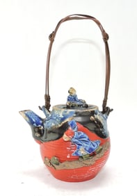 Japanese Sumida Gawa teapot,