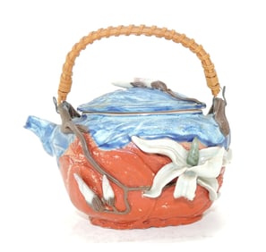 Japanese Sumida Gawa teapot,