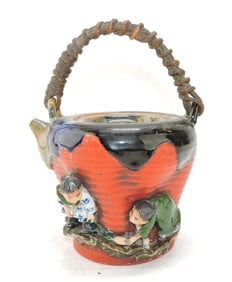 Japanese Sumida Gawa teapot,
