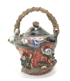 Japanese Sumida Gawa teapot,