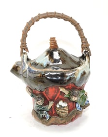 Japanese Sumida Gawa teapot,