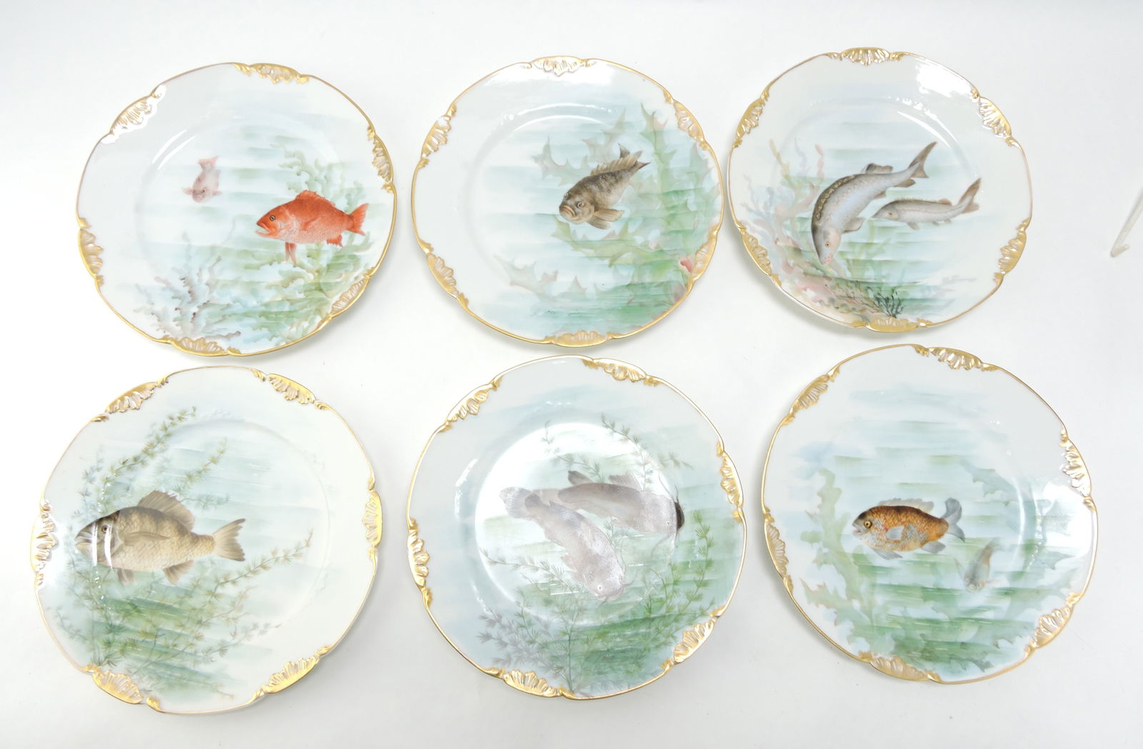 Limoge hand painted set of 6 - 8 1/2" (1 of 1)