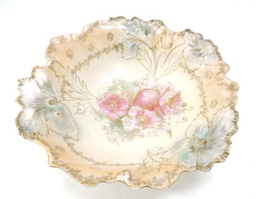 R.S. Prussia hand painted deep bowl,