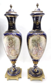 Monumental pair of Royal Vienna