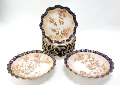 Doulton Burslem 14 pc dessert set