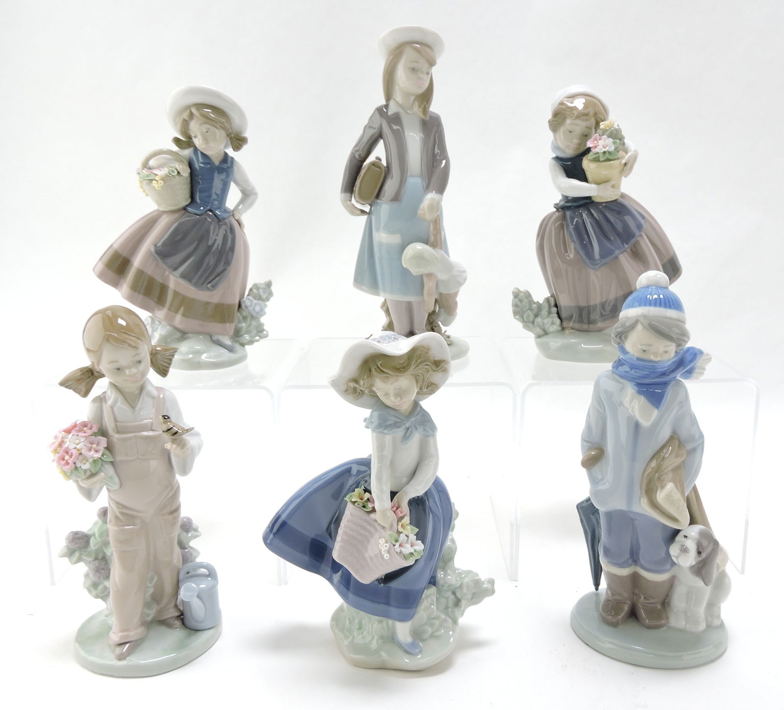 Lladro lot of 6 figures, 6"to 8" (1 of 1)