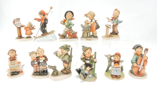 Hummel lot of 11 figures, 4" to 5 1/2"