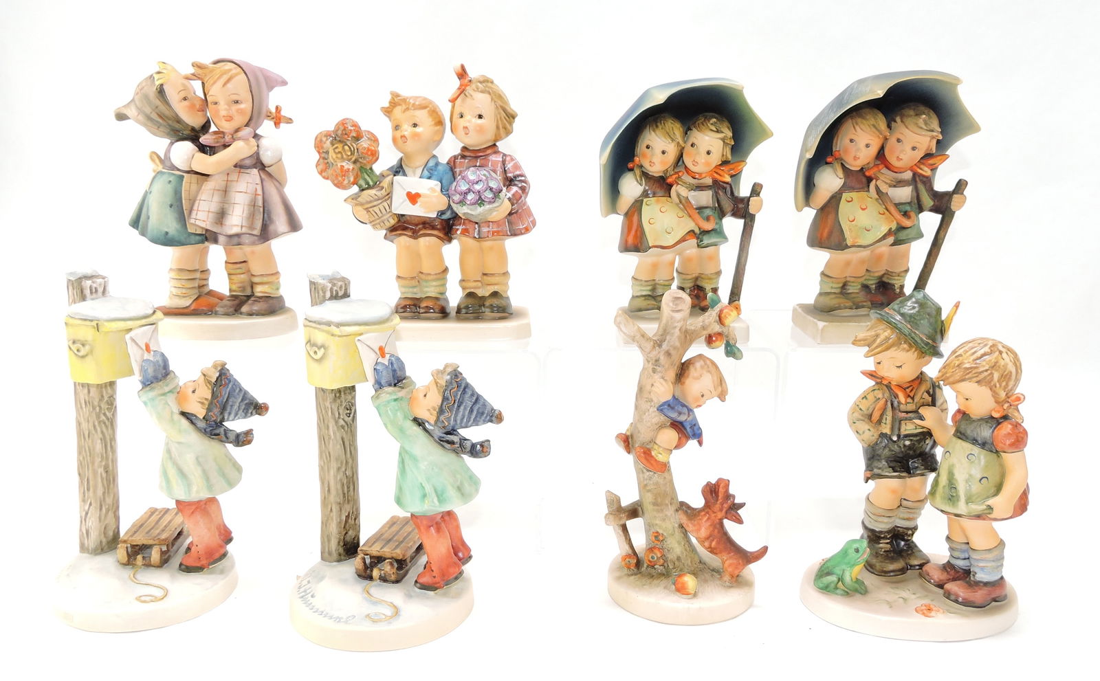 Hummel lot of 8 figures,: 6 1/2"