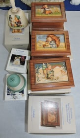 Hummel lot of 4 music boxes and