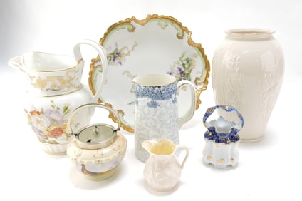 Porcelain lot of 7 assorted pieces: