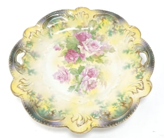 RS Prussia floral cake plate, 11"