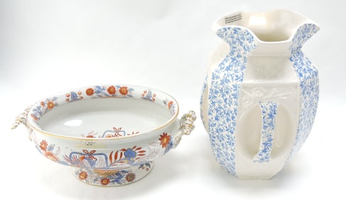 Ironstone vegetable bowl and