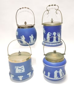 Wedgwood blue Jasperware lot of