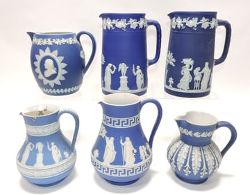 Wedgwood blue Jasperware lot of