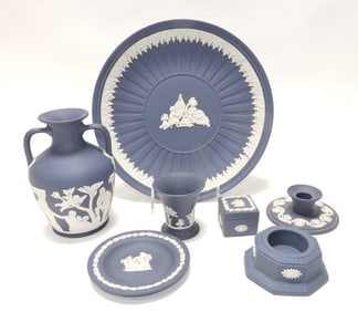 Wedgwood dark blue Jasperware