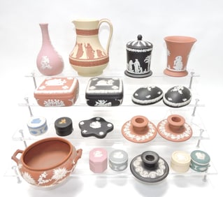 Wedgwood Jasperware lot of 19 pcs,