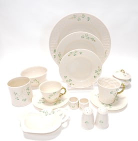 Belleek lot of 12 pcs, 2" to 10 1/2"