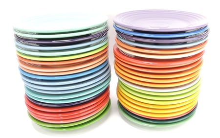Fiesta Post 86 lot of 44 - 9" plates,
