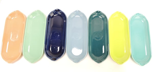 Fiesta Post 86 lot of 7 relish trays