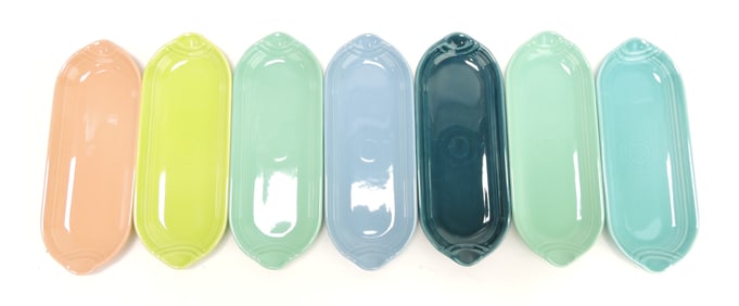 Fiesta Post 86 lot of 7 relish trays