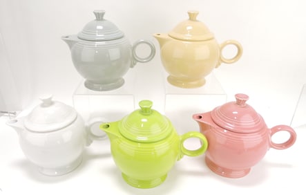Fiesta Post 86 lot of 5 teapots