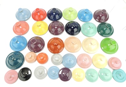 Fiesta Post 86 lot of 35 assorted lids