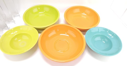Fiesta Post 86 lot of 5 bowls,