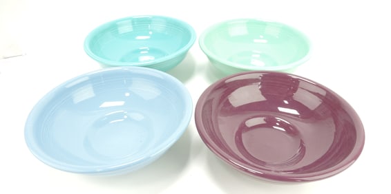 Fiesta Post 86 lot of 4 pedestal bowls