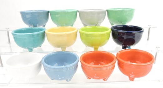 Fiesta Post 86 lot of 12 candle bowls