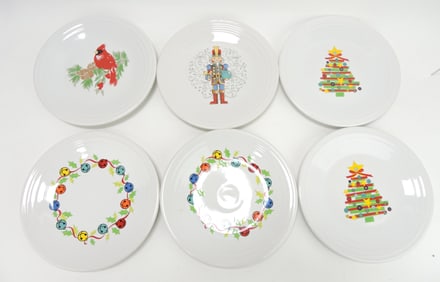 Fiesta Post 86 lot of 6 - 9" plates with